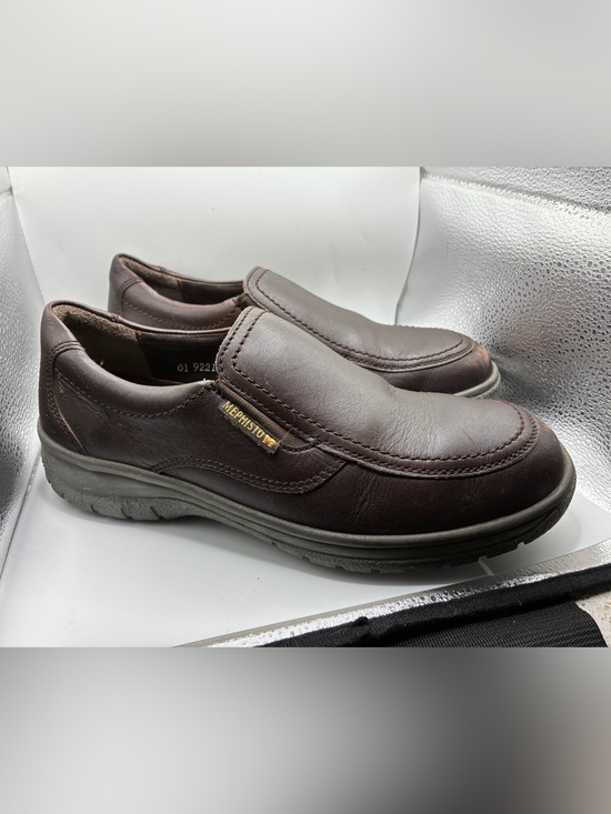 Mephisto Air Jet Leather Slip on Shoes Comfort Walking Loafers Brown Men’s 8.5 main image 5
